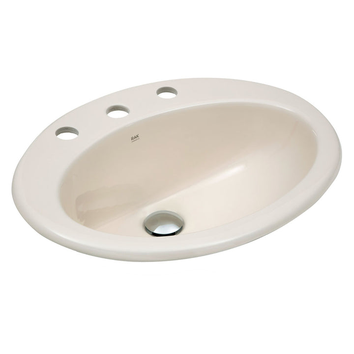 RAK Jessica Fully-Inset Basin - Gloss Ivory