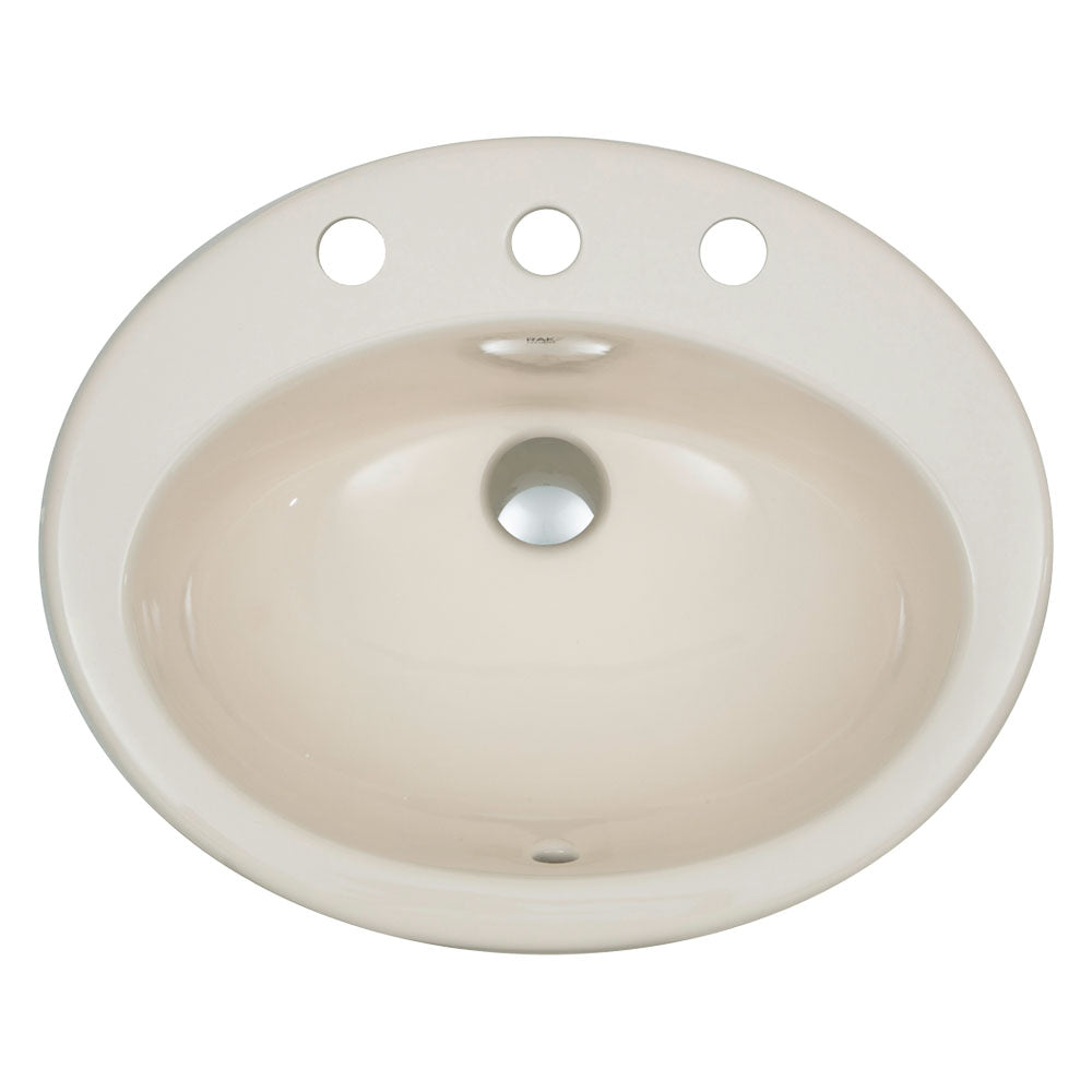RAK Jessica Fully-Inset Basin - Gloss Ivory