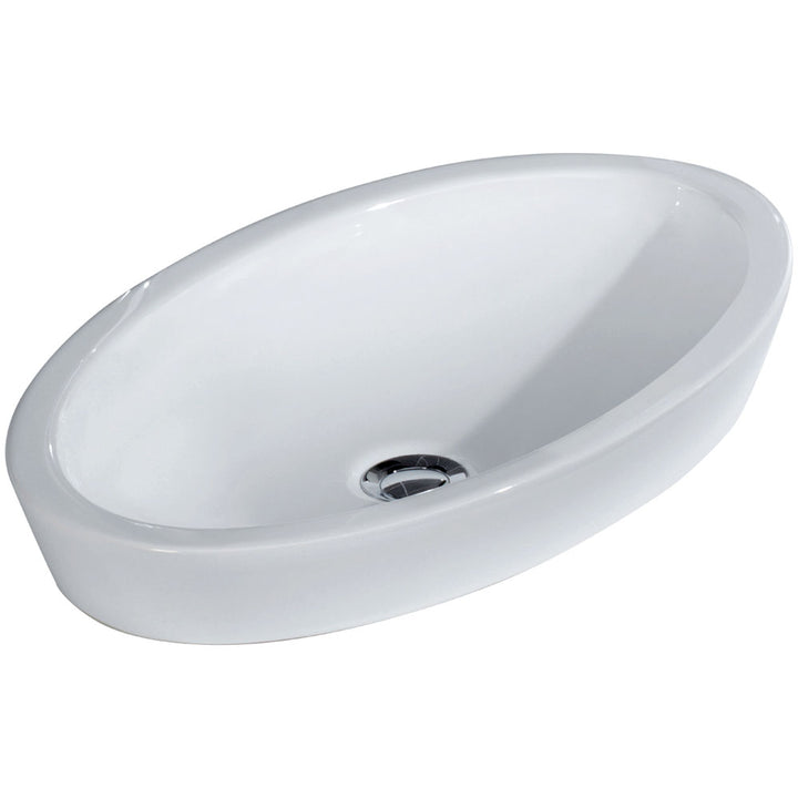 RAK Resort Semi-Inset Basin - Gloss White