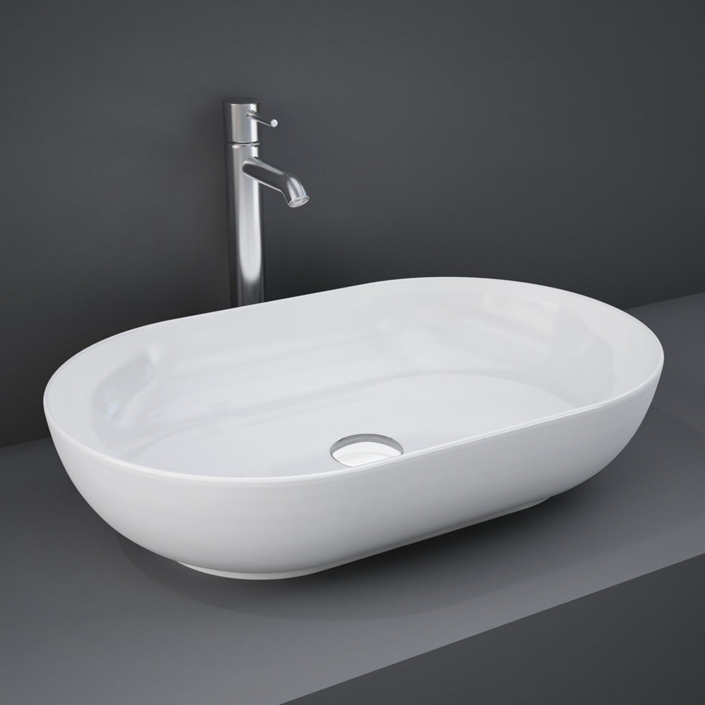 RAK Feeling Oval Above Counter Basin - Alpine White