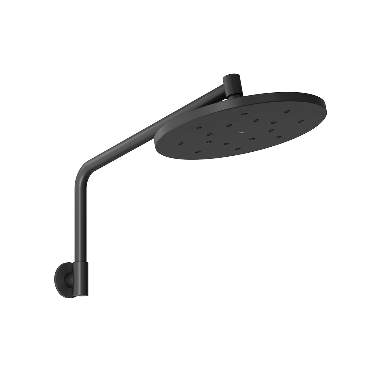 Ormond High Rise Shower Rose &amp; Arm - Matte Black