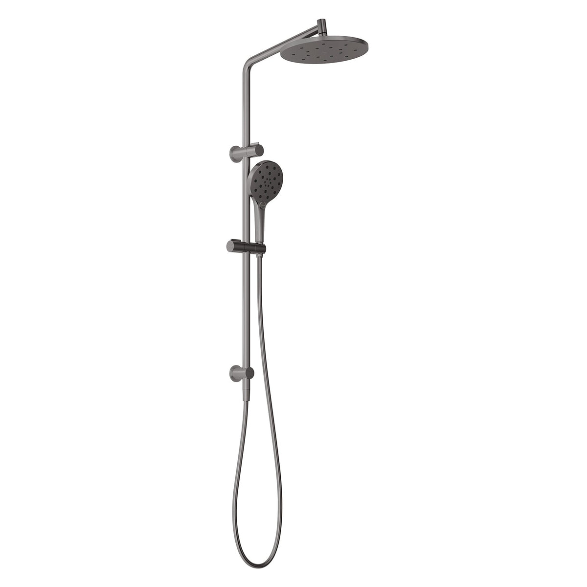 Ormond Twin Shower - Brushed Carbon