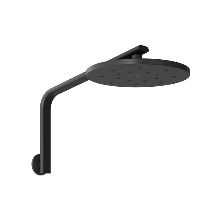 Oxley High-Rise Shower Arm and Rose - 4 Star - Matte Black