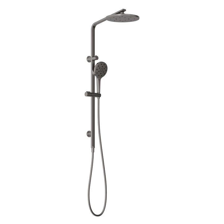 Oxley Twin Shower - Brushed Carbon