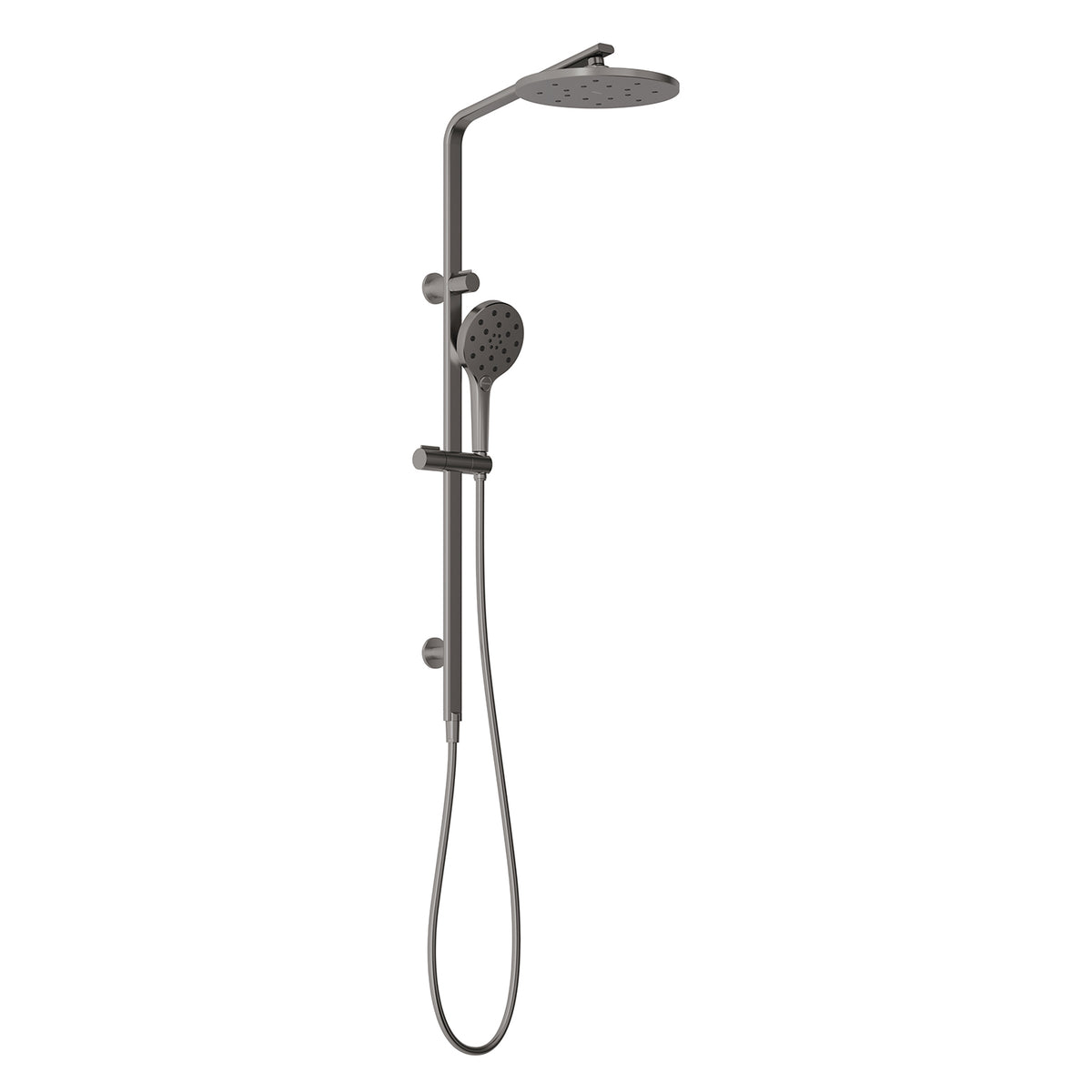 Oxley Twin Shower - 4 Star - Brushed Carbon