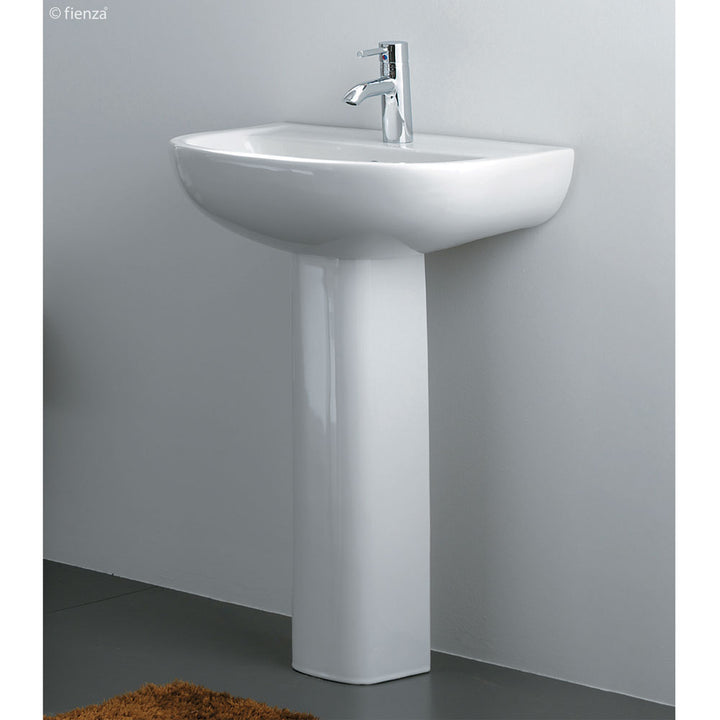 RAK Compact 550 Pedestal Basin - Gloss White