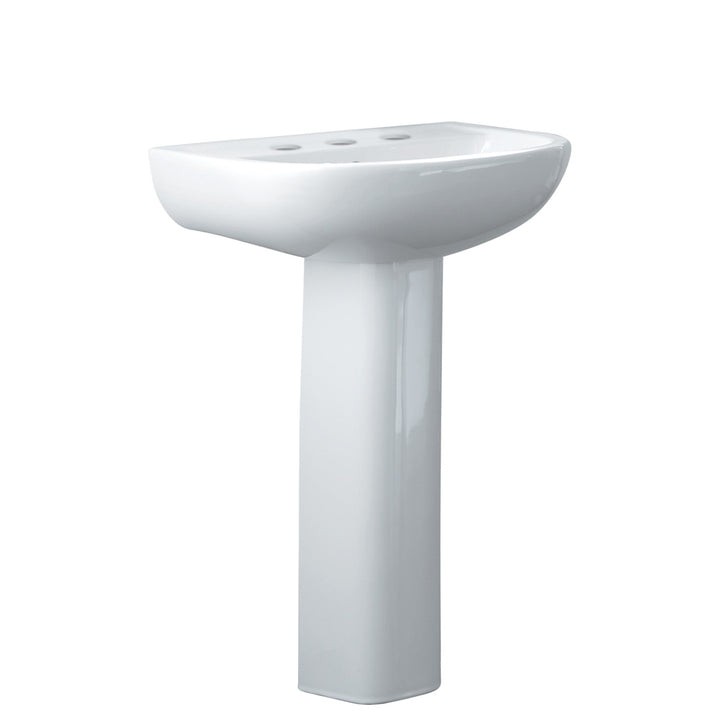 RAK Compact 550 Pedestal Basin - Gloss White
