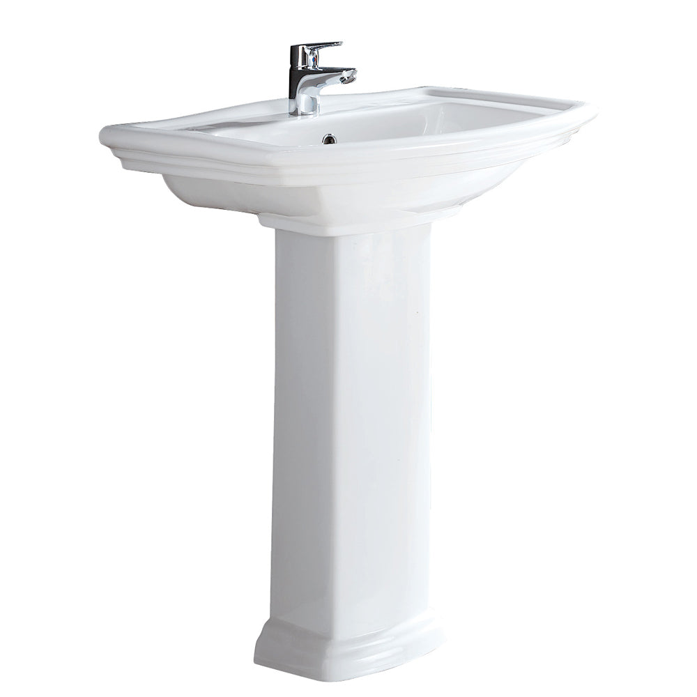 RAK Washington Pedestal Basin - Gloss White