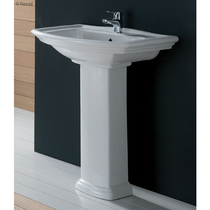 RAK Washington Pedestal Basin - Gloss White