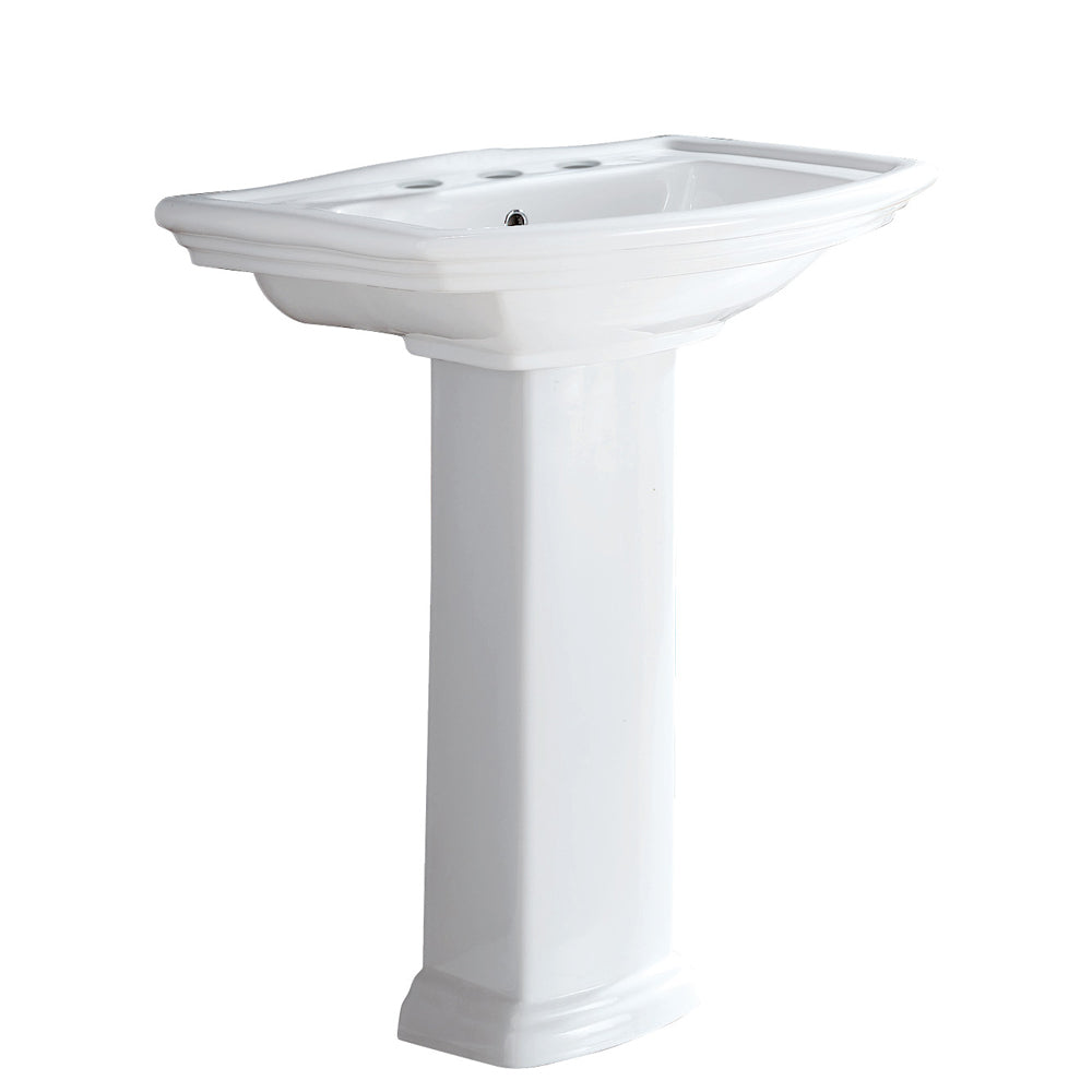 RAK Washington Pedestal Basin - Gloss White