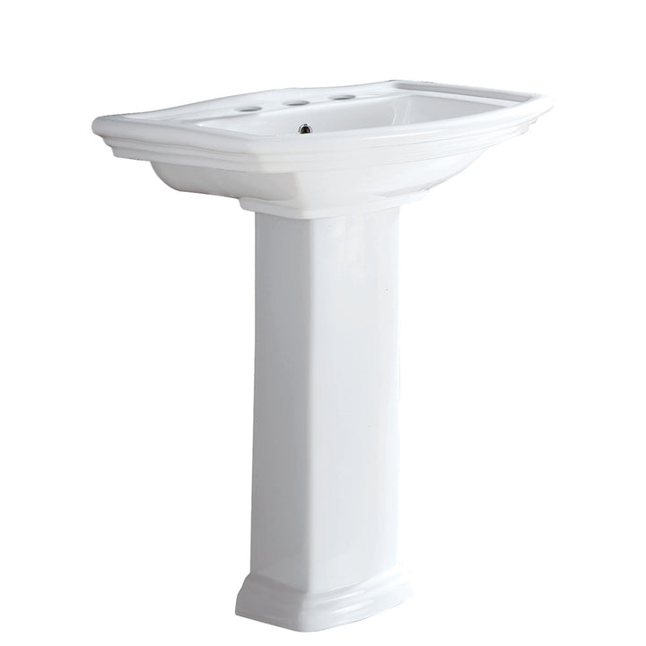 RAK Washington Pedestal Basin - Gloss White
