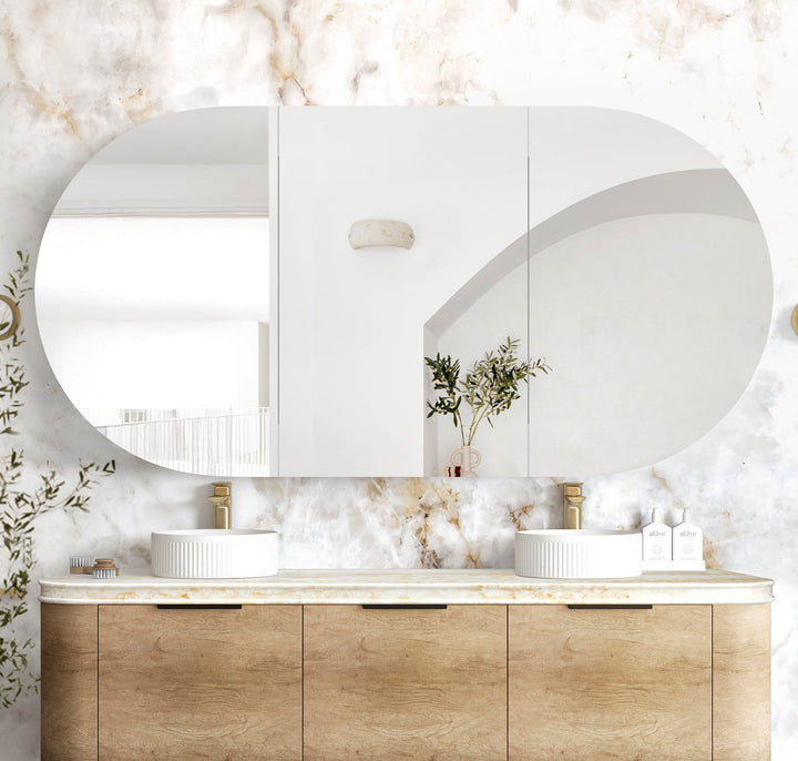Bondi 1800x900 Natural Oak Shaving Cabinet