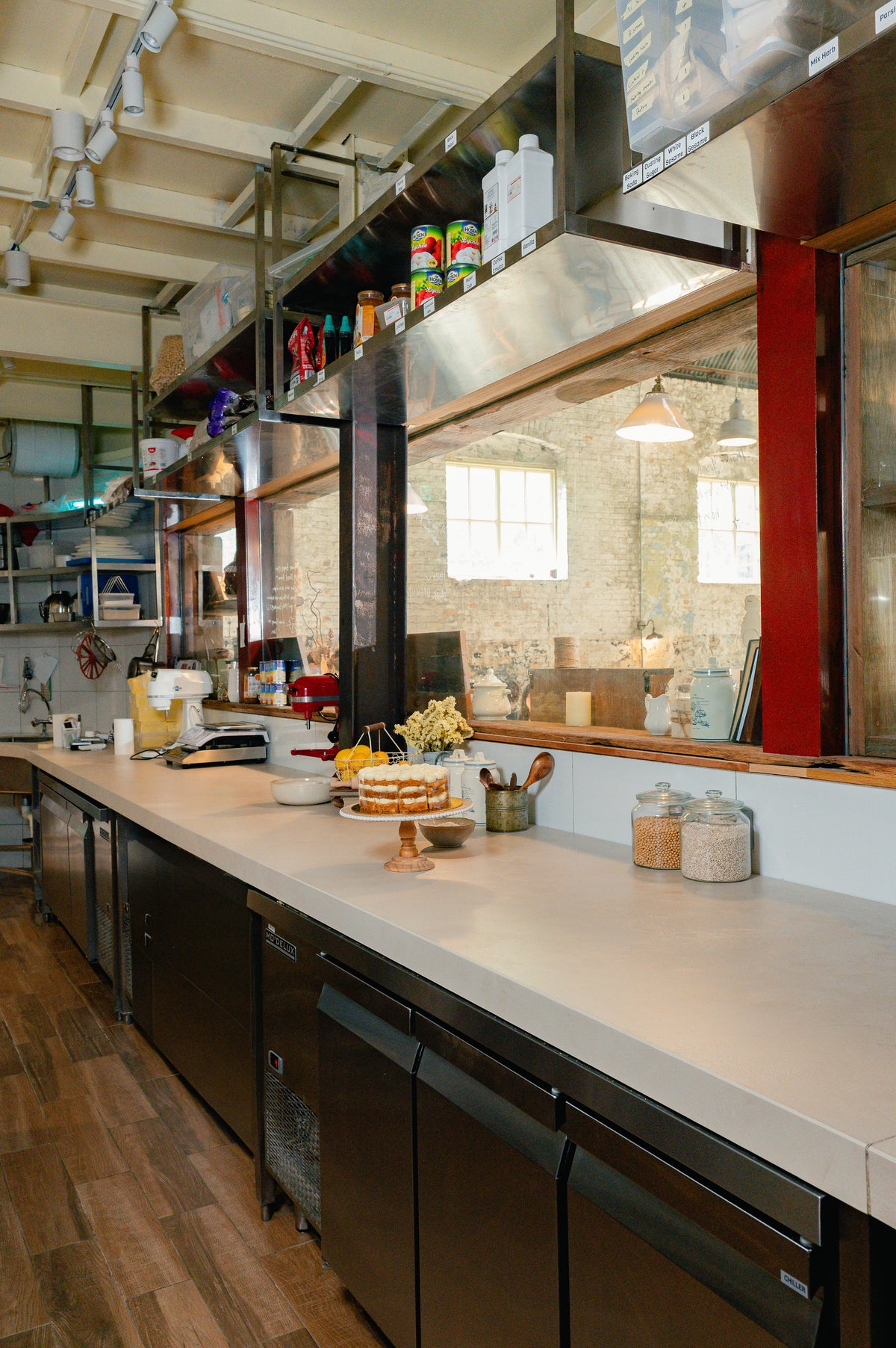 Nacre Dekton 8mm in a hospitality setting