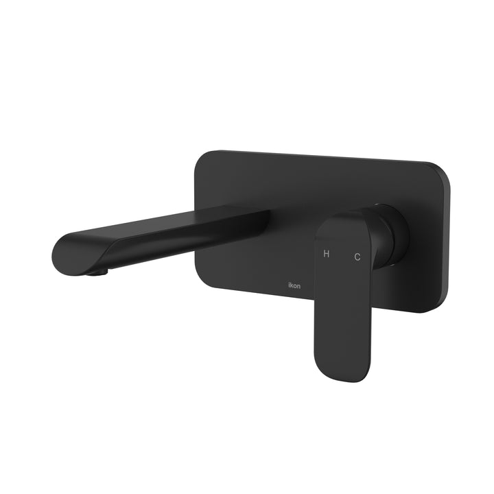 Kara Wall Basin Mixer - Matt Black
