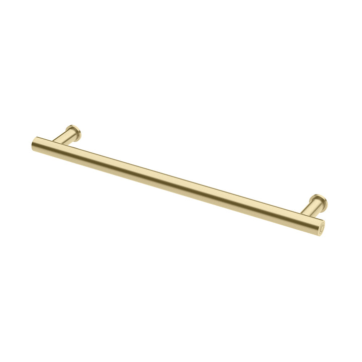 Heated Towel Rail Round 600mm - Brushed Gold