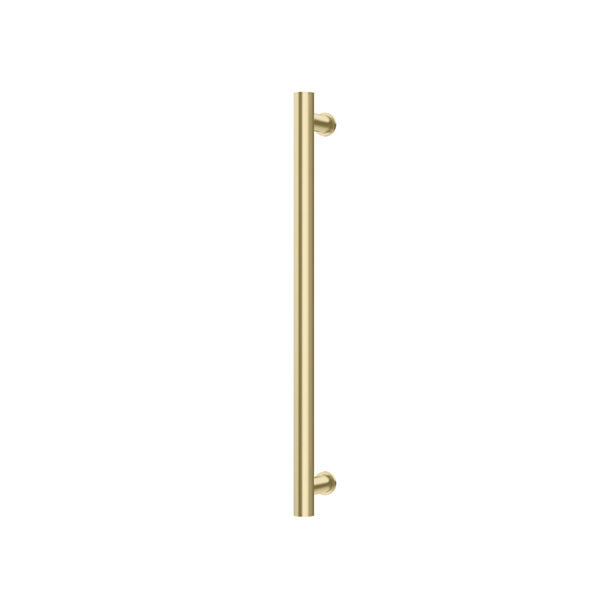 Heated Towel Rail Round 600mm - Brushed Gold