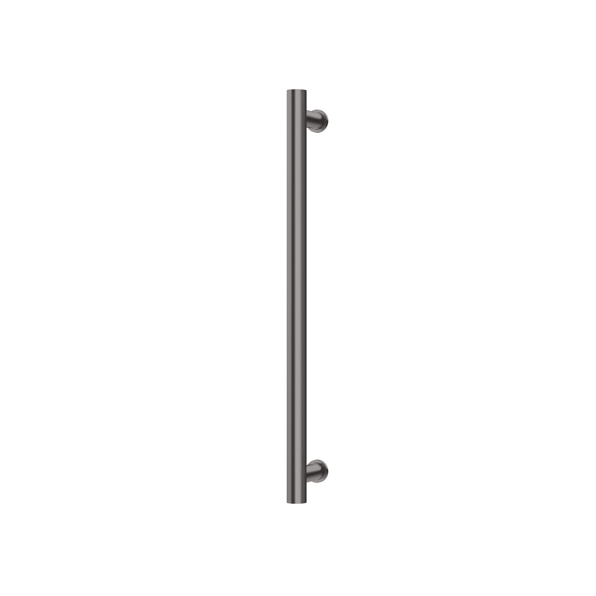 Heated Towel Rail Round 600mm - Brushed Carbon