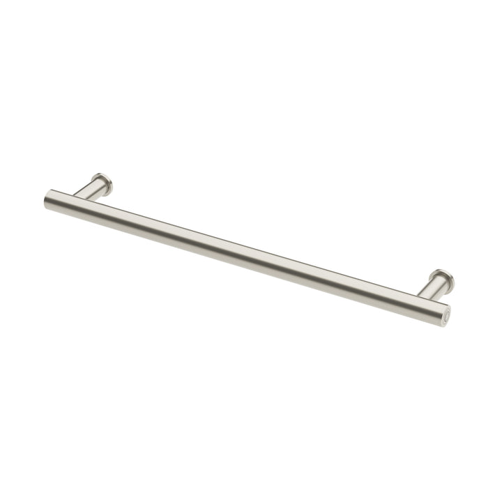 Heated Towel Rail Round 600mm - Brushed Nickel
