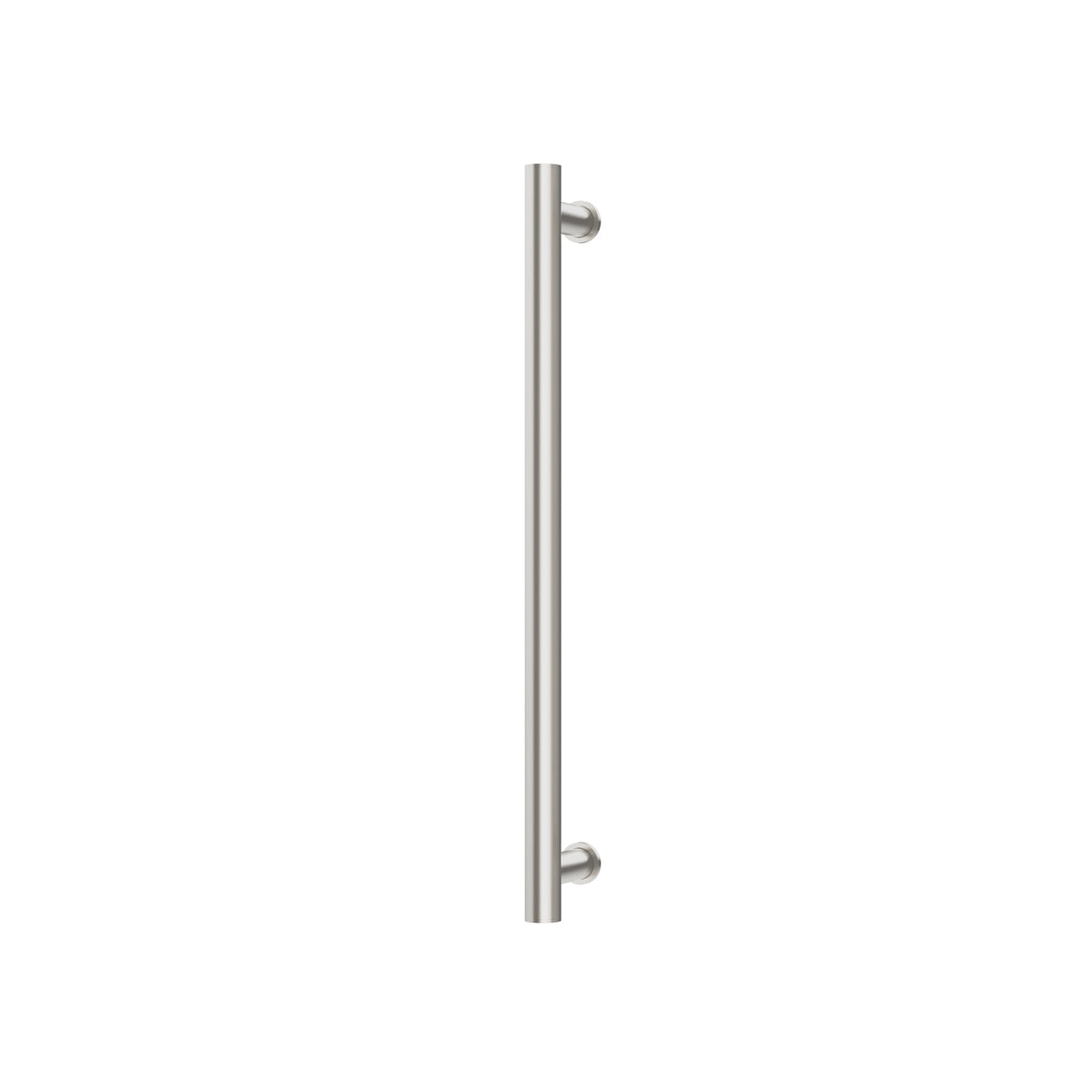 Heated Towel Rail Round 600mm - Brushed Nickel