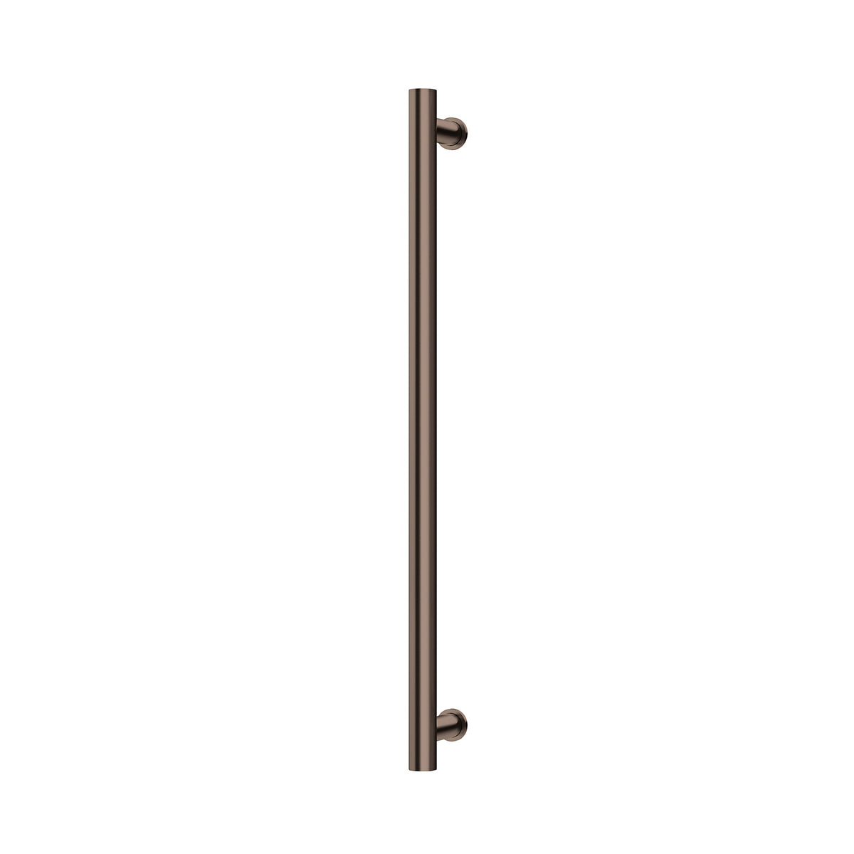 Heated Towel Rail Round 800mm - Brushed Bronze