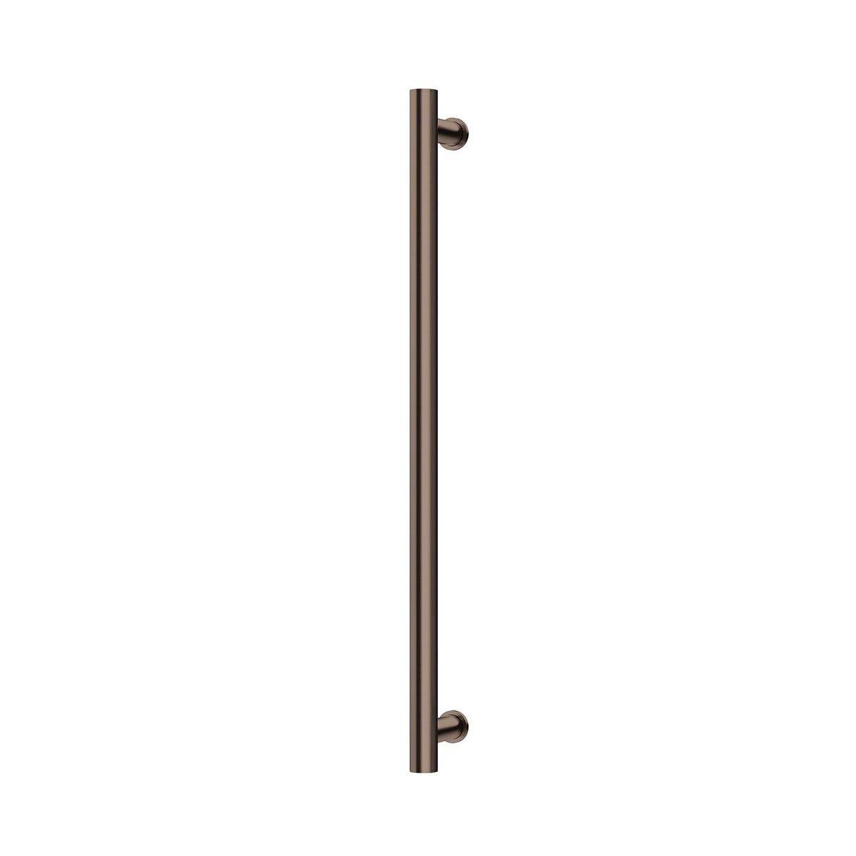 Heated Towel Rail Round 800mm - Brushed Bronze