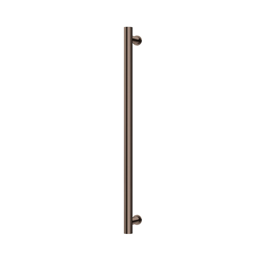 Heated Towel Rail Round 800mm - Brushed Bronze