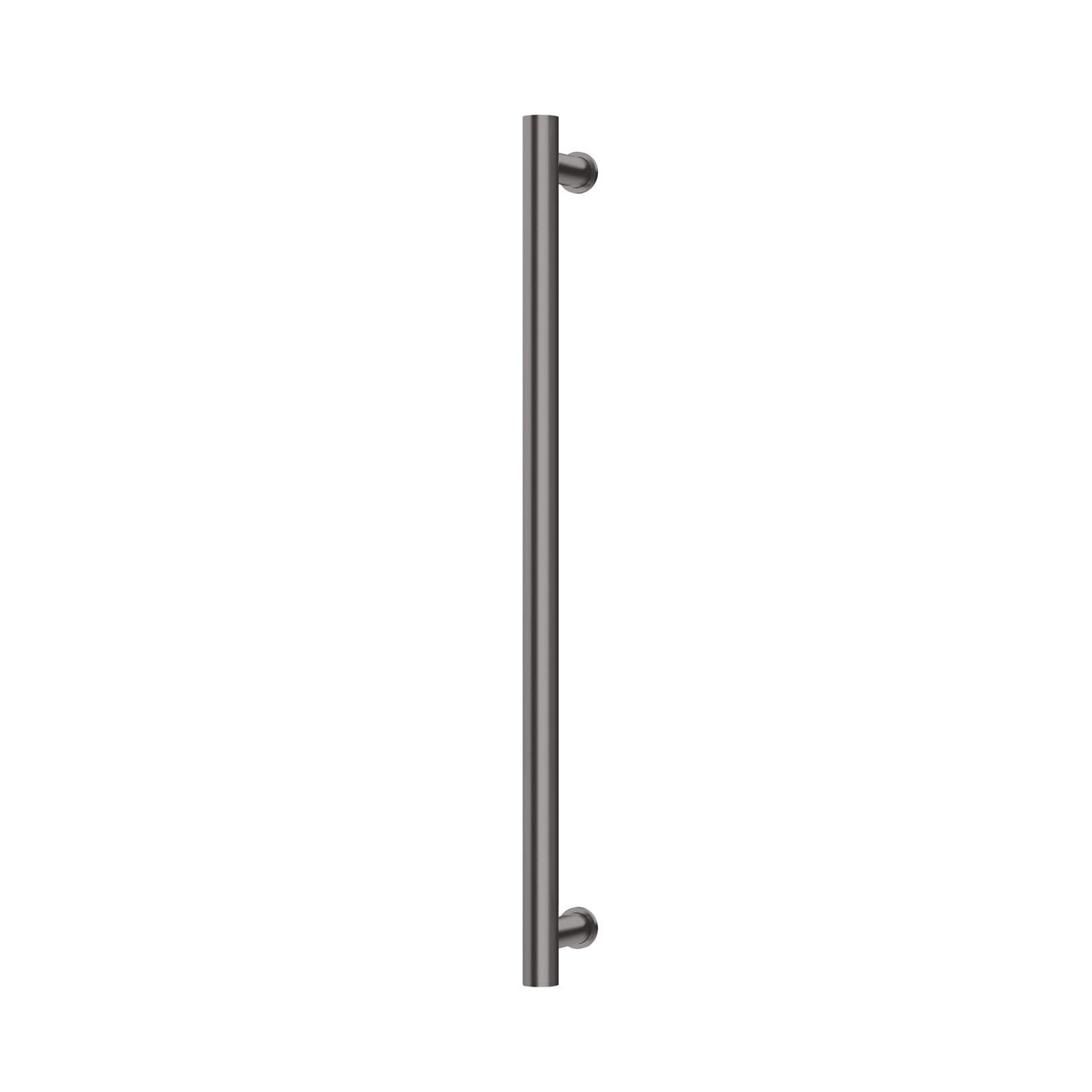 Heated Towel Rail Round 800mm - Brushed Carbon