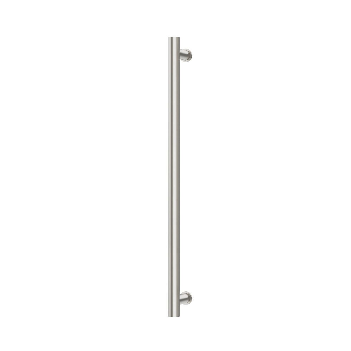 Heated Towel Rail Round 800mm - Brushed Nickel