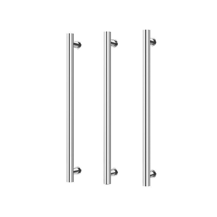 Heated Triple Towel Rail Round 600mm - Chrome