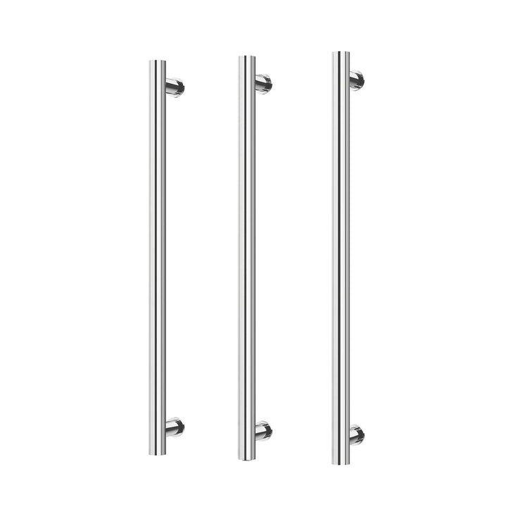 Heated Triple Towel Rail Round 800mm - Chrome