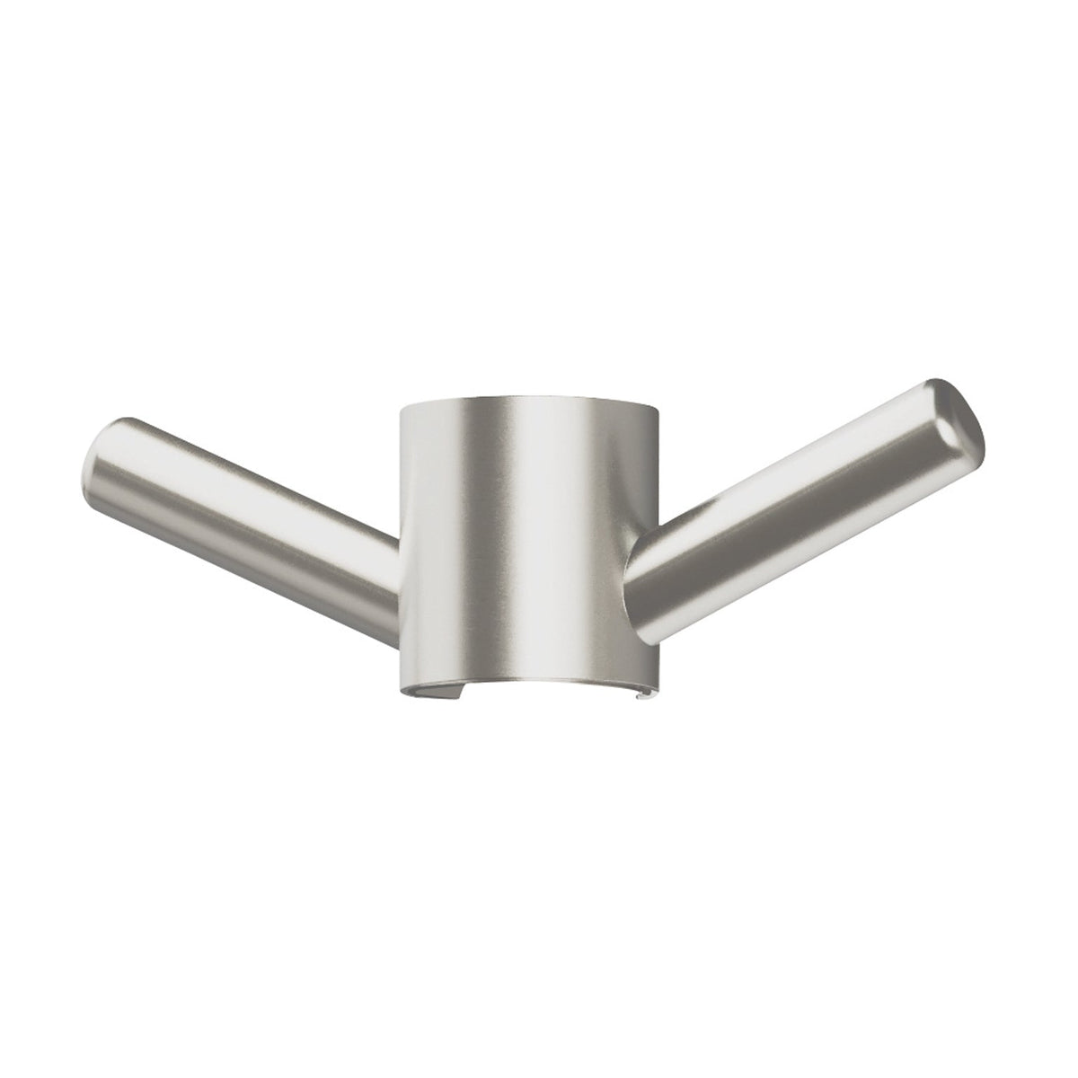 Vertical Rail Hook Round - Brushed Nickel