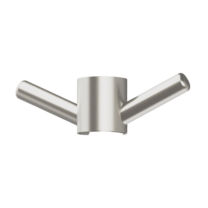 Vertical Rail Hook Round - Brushed Nickel