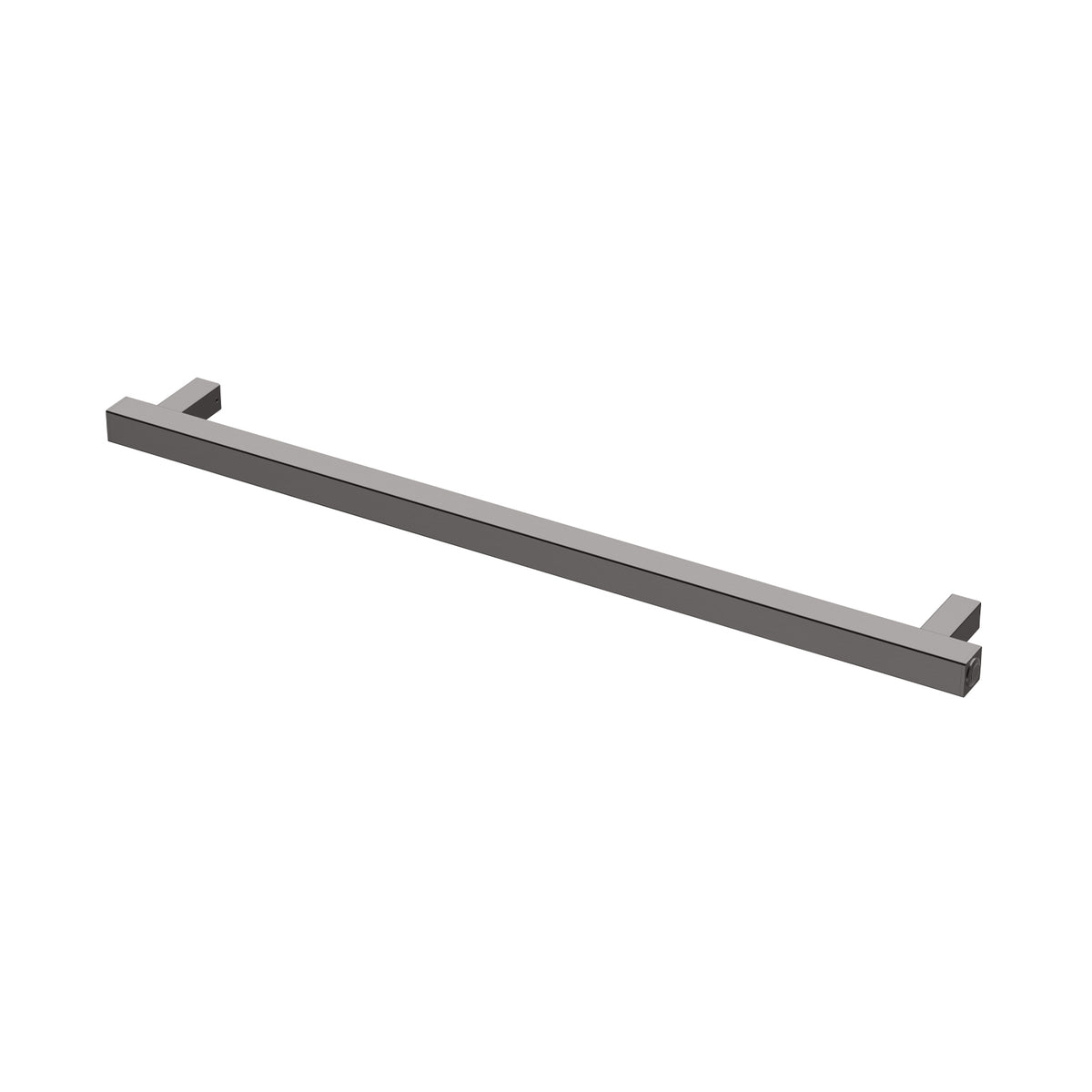 Heated Towel Rail Square 800mm - Brushed Carbon