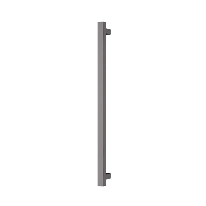 Heated Towel Rail Square 800mm - Brushed Carbon