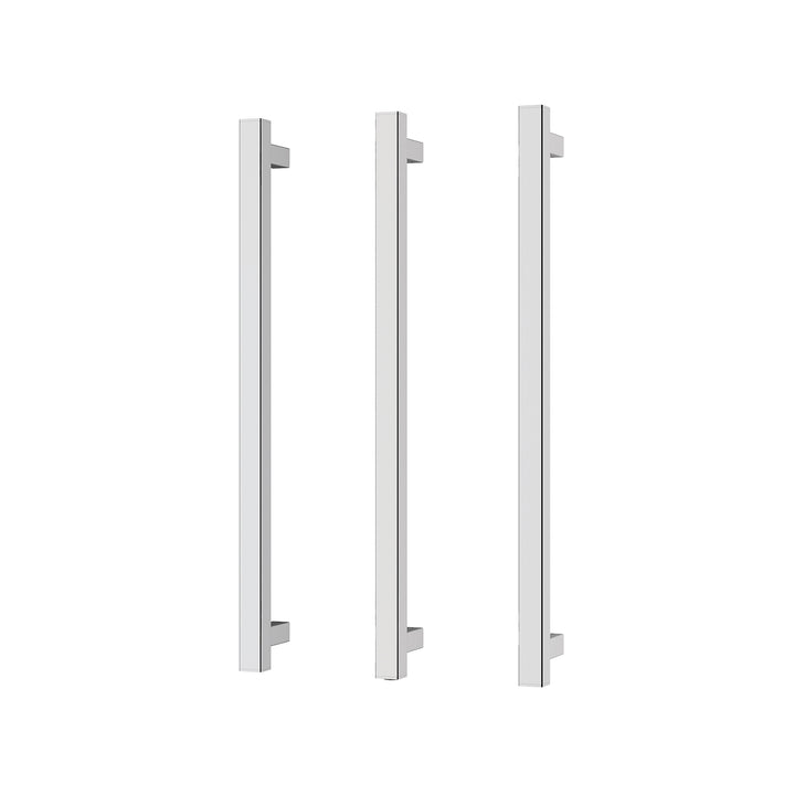 Heated Triple Towel Rail Square 600mm - Chrome