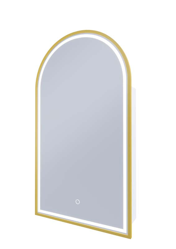 Blanca LED Shaving Cabinet Nordic Gold
