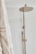 Load image into Gallery viewer, Round Combination Shower Rail, 300mm Rose, Single Function Hand Shower - Champagne Meir
