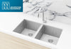 Lavello Kitchen Sink - Double Bowl 760 x 440 - PVD Brushed Nickel Meir