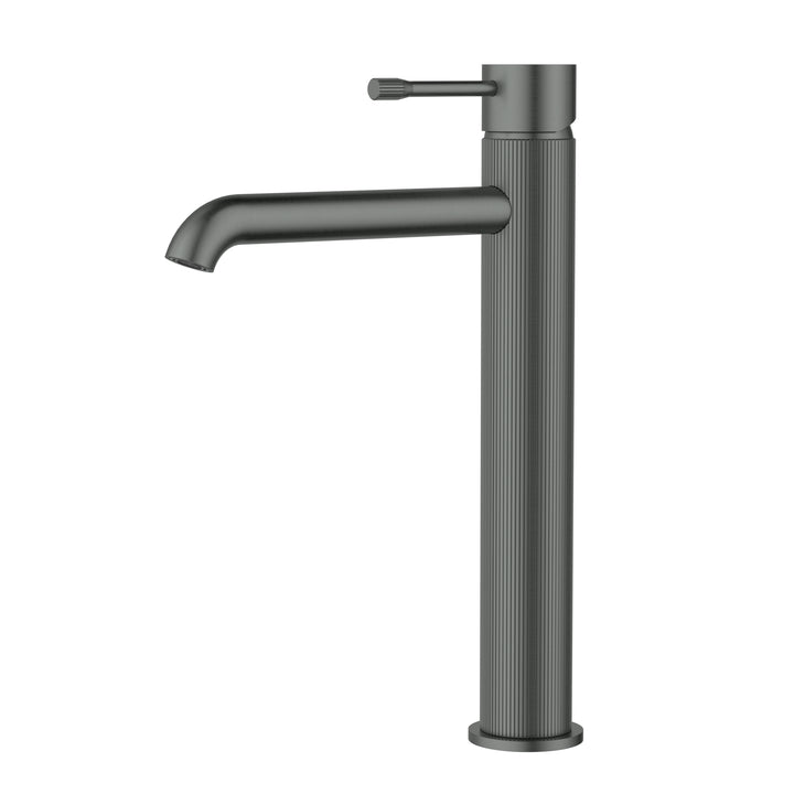 Linie Basin Mixer High Rise - Gun Metal