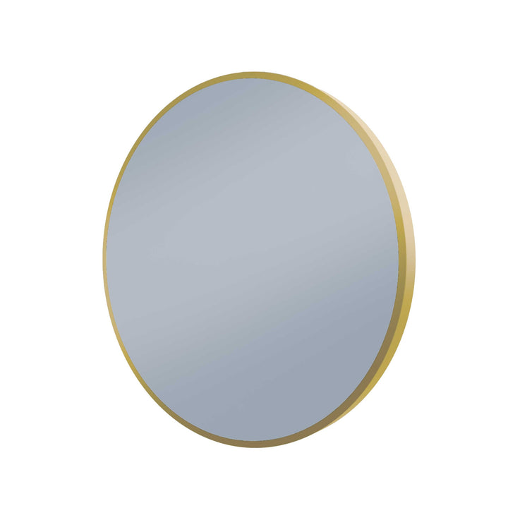 Framed S Series Round LED Mirror Nordic Gold