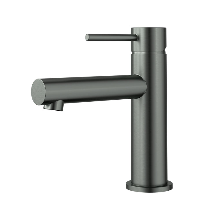 Otus Slimline Basin Mixer Straight Spout - Gun Metal
