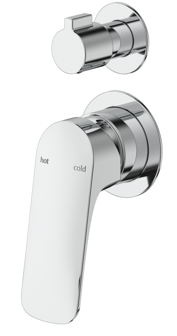 Bella Vista Kaza Shower Mixer Diverter - 2P - Trim Kit - Chrome - view 5