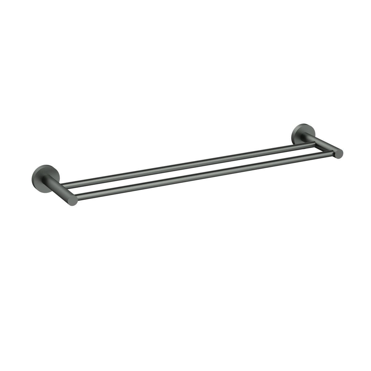 Otus Slimline Towel Rail Double 600mm - Gun Metal