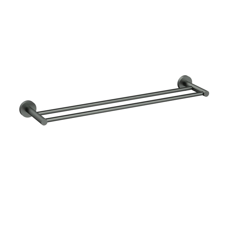 Otus Slimline Towel Rail Double 600mm - Gun Metal