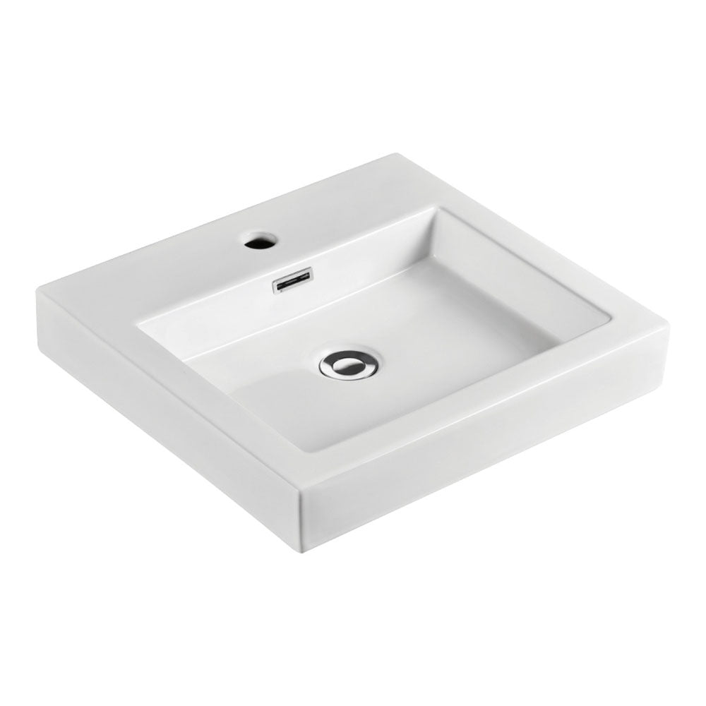Como Above Counter Basin - Gloss White