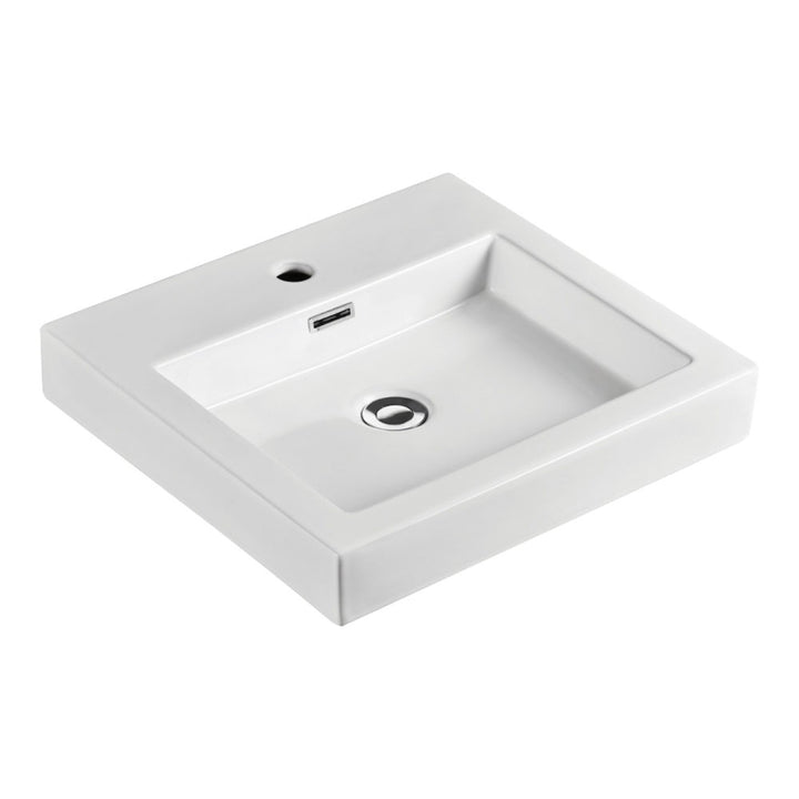 Como Above Counter Basin - Gloss White