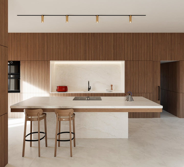 Dekton Thala in a kitchen, wide view