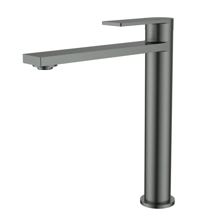 Ruki Basin Mixer High Rise - Gun Metal