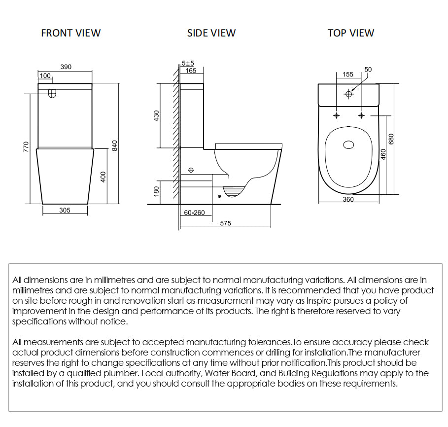 Alzano Rimless Back to Wall Toilet Suite, Gloss White - view 2