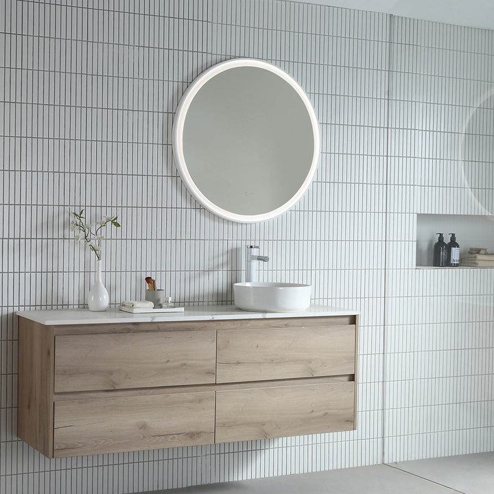Eclipse LED Mirror Milano White lifestyle view 3